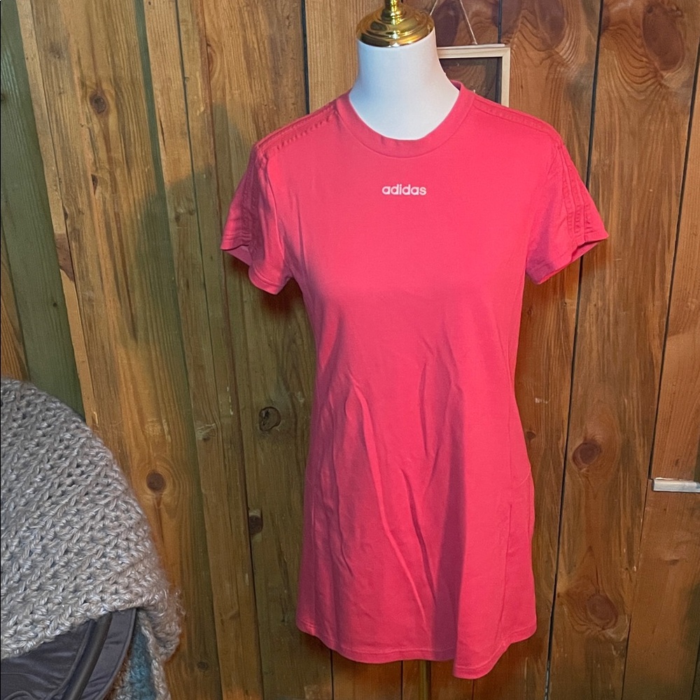 Adidas Multi-Sport Women's Coral Short Sleeve Tee Dress